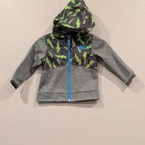 The North Face Kids Hoodie in Gray and Green